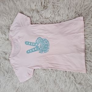 New! Happy Life 100% Cotton USA Don't Worry Be Happy Peace Sign Tee